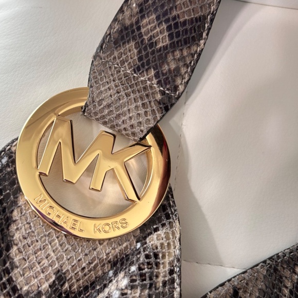 Sale! Michael Kors Fulton Python Hobo Bag - Picture 2 of 8